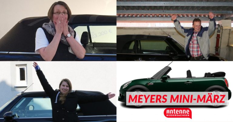 Antenne Niedersachsen hat ´n Dach ab! – 3 MINI-Cabrios in einer Woche verschenkt