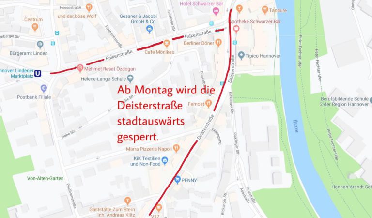 Straßenbauarbeiten in Hannover: Haltestelle entfällt