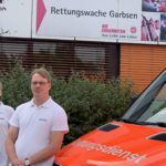 Claire Mundt und Christoph Sewerin sind die neuen Auszubildenden an der Rettungswache Garbsen