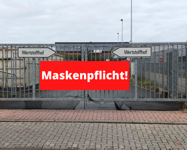 Spätere Öffnung der Wertstoffhöfe: Höfe müssen zuerst gestreut werden