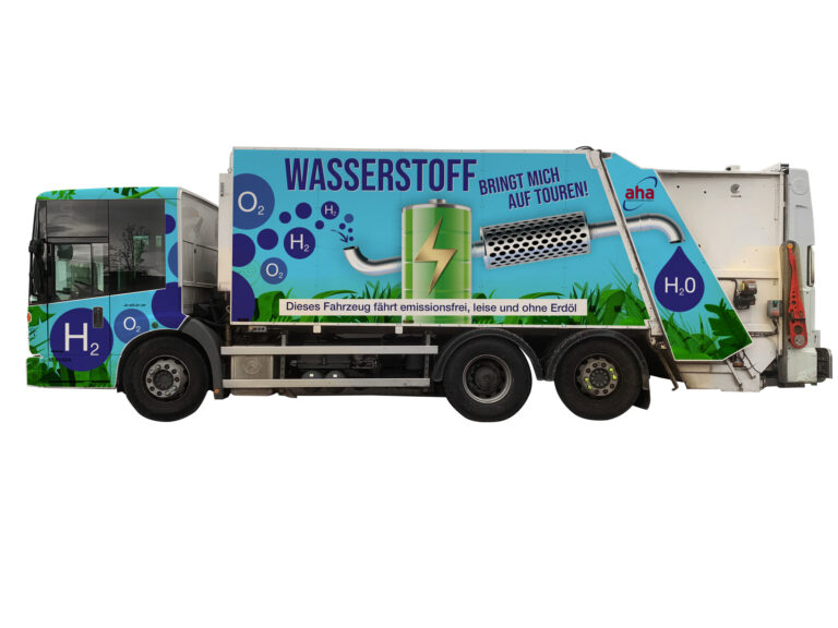 aha beschafft Müllfahrzeug mit  Brennstoffzellenantrieb