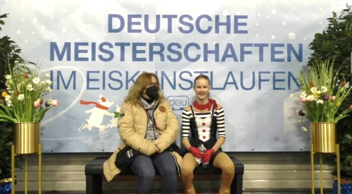 Wedemärkerin bei Deutschen Nachwuchsmeisterschaften 2022 im Eiskunstlaufen
