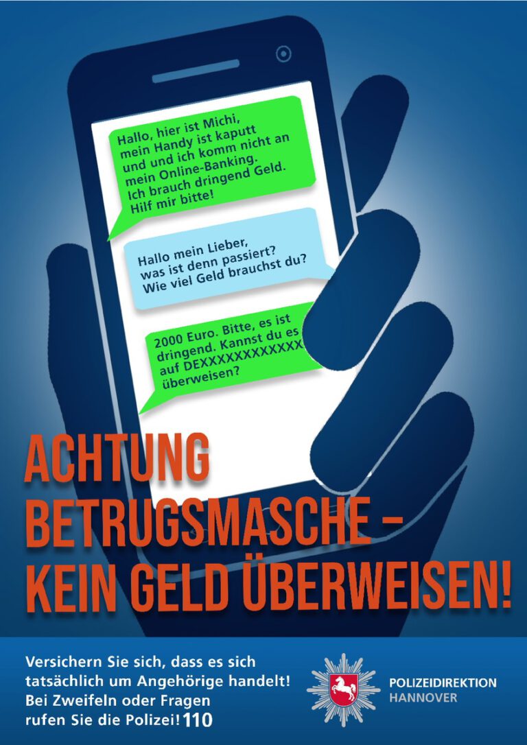 POL-H: Vorsicht bei Geldforderungen über WhatsApp – Polizei warnt erneut vor Betrugsmasche via Messenger-Diensten