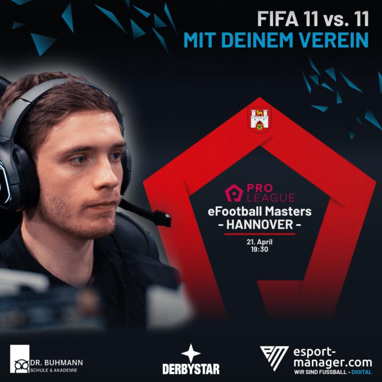 „Einzigartiges Event für digitale Sportförderung in Hannover“ – Sieger ProLeague eFootball Masters wird ausgespielt