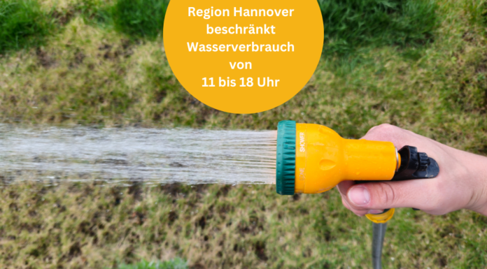 Wegen allgemeiner Trockenheit - Region Hannover beschränkt Wasserverbrauch von 11 bis 18 Uhr