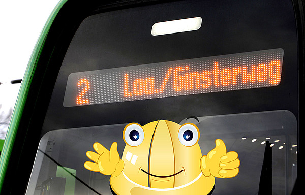 Stadtbahnlinie 2: Bahnen starten und enden an der Haltestelle „Laatzen/Ginsterweg“
