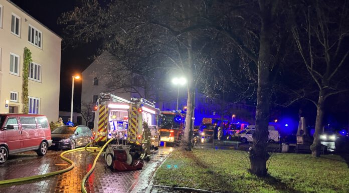 Kellerbrand in Hannover-Mittelfeld
