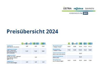 Tarifwechsel im GVH 2024 - Preisanpassungen ab Montag, 01. Januar