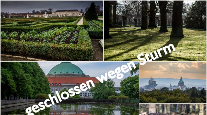 Tiergarten, Waldstation, Stadtpark und Herrenhäuser Gärten geschlossen