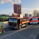 Verkehrsunfall zwischen zwei LKW in Hannover-Misburg-Süd