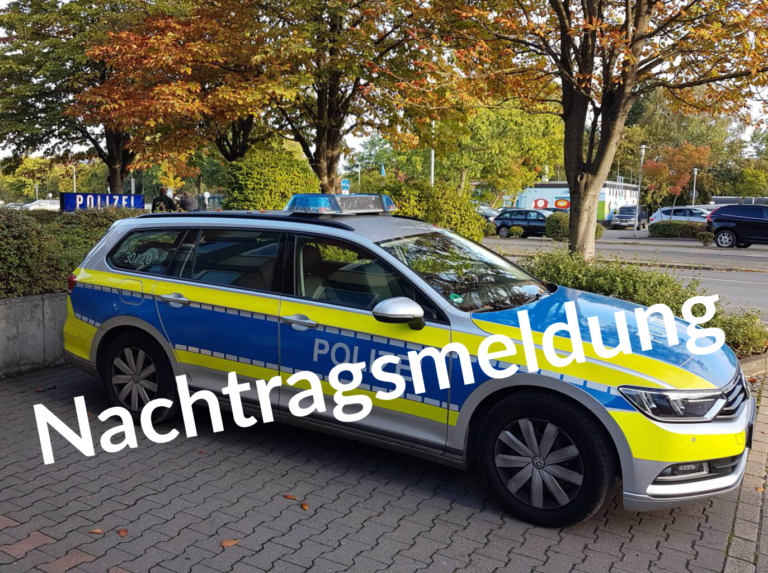 Nachtragsmeldung: Vermisster 85-Jähriger aus Lehrte leblos aufgefunden