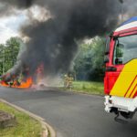 Kleintransport brennt zwischen den Anschlussstellen Langenhagen und Bothfeld vollständig aus