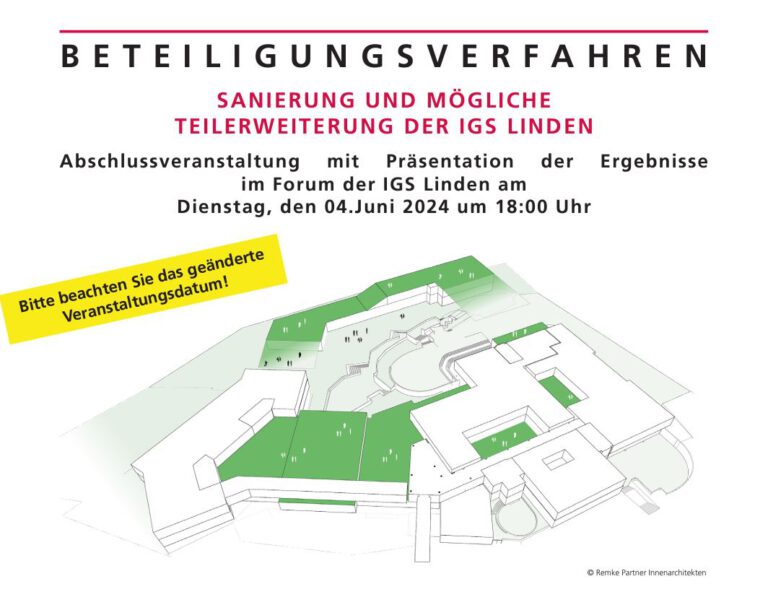 IGS Linden – Abschlussveranstaltung zum Beteiligungsverfahren am 04.06.
