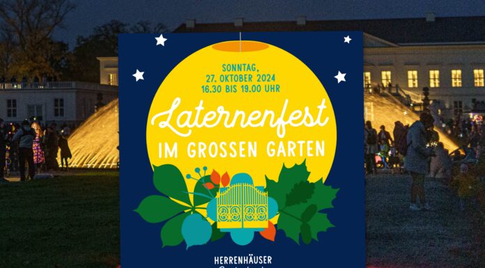 Laternenfest im Großen Garten am 27.10.12024: Mit Stelzenfiguren und Musikzügen durch den illuminierten Garten - Vorverkauf startet am 1. Oktober