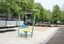 Die Umbaumaßnahmen auf dem Spielplatz De-Haen-Platz in Hannover sind erfolgreich abgeschlossen und bieten neue Spielmöglichkeiten