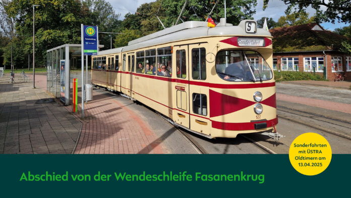 Sonderfahrten mit ÜSTRA Oldtimern - Die Sonderfahrten mit ÜSTRA Oldtimern bieten einen nostalgischen Abschied von der Wendeschleife Fasanenkrug in Hannover.