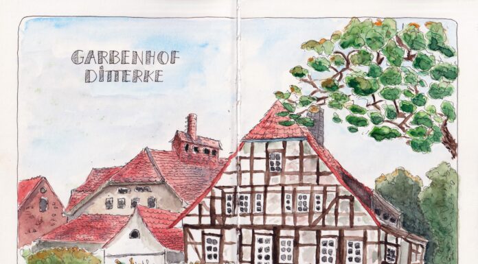 Die Ausstellung und Vernissage "Urban Sketching" im KunstGang der MHH zeigt faszinierende Szenen urbanen Lebens und lädt zur Entdeckung ein