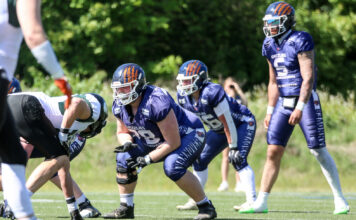 In der Regionalliga Nord sicherten sich die Grizzlies im spannenden Duell gegen Bremerhaven ihren zweiten Sieg und bleiben Tabellenführer