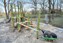 Die Neugestaltung des Spielplatzes Bothfelder Anger bietet Kindern neue Spielmöglichkeiten und eine aufregende Kletterkombination