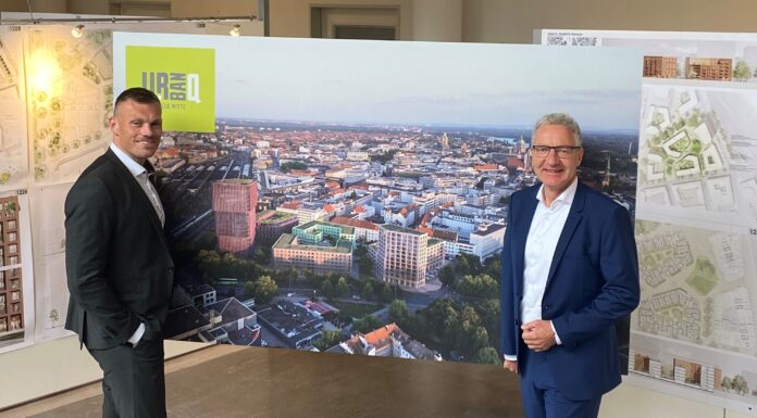 Die Ausstellung zeigt die Siegerentwürfe für das neue Innenstadtquartier Urban.Q und informiert über die nächsten Schritte des Projekts