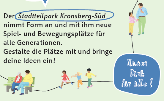 Im Stadtteilpark Kronsberg-Süd sind alle gefragt, um Ideen zu sammeln und den neuen Park aktiv mitzugestalten
