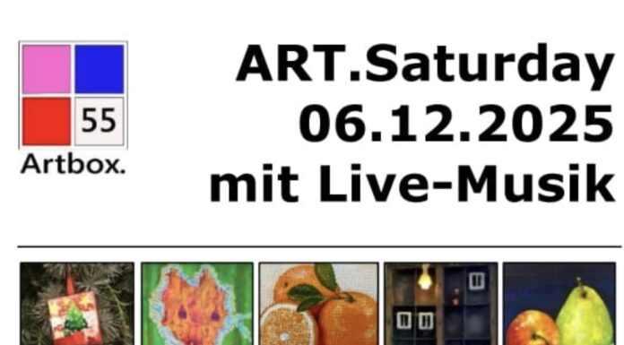 Ateliergemeinschaft Artbox.55 vereint Kunst und Musik Ateliergemeinschaft Artbox.55 vereint Kunst und Musik: ART.Saturday bietet Live-Musik und Kunst im Advent