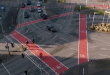 Zwei Spuren fürs Rechtsabbiegen: Am Aegidientorplatz startet ab Ende März ein sechsmonatiger Test mit gelben Markierungen