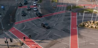 Zwei Spuren fürs Rechtsabbiegen: Am Aegidientorplatz startet ab Ende März ein sechsmonatiger Test mit gelben Markierungen