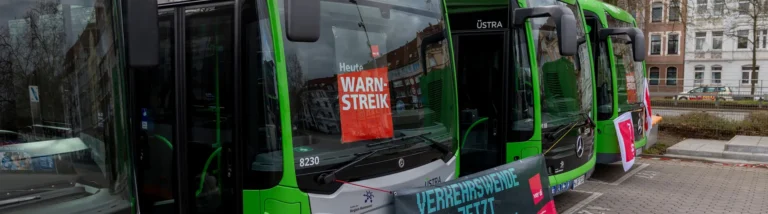 Busse und Bahnen der ÜSTRA werden 2-tägig bestreikt - 20. und 21.04.2026, regiobus nur dienstags