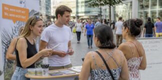 Am Montag, 29.06.2026, informiert eine Präventionsaktion zu Zivilcourage und Sicherheit in Hannover am Platz der Weltausstellung
