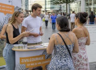 Am Montag, 29.06.2026, informiert eine Präventionsaktion zu Zivilcourage und Sicherheit in Hannover am Platz der Weltausstellung