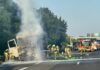 Ein LKW brannte am heutigen Freitag auf der A2 bei Garbsen Richtung Dortmund. Die Autobahn war ab 18:55 Uhr voll gesperrt