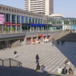 Großes Bodenkunstwerk in Hannover entsteht auf dem Raschplatz hinter dem Hauptbahnhof. Die Eröffnung ist am 26. Juni geplant