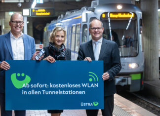WLAN in Tunnelstationen der ÜSTRA ist in Hannover jetzt kostenlos verfügbar. Das Angebot gilt in allen 19 Stationen im Stadtbahnnetz